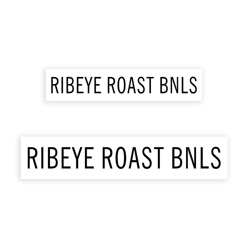 This RIBEYE ROAST BNLS stamp is easy to use w/ your choice of 2 sizes & 2 mount options, wood stamp or self-inking. Great for grocery stores, butchers & more!