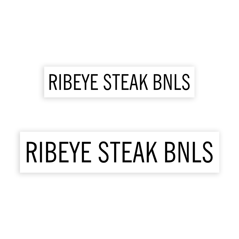 This RIBEYE STEAK BNLS stamp is easy to use w/ your choice of 2 sizes & 2 mount options, wood stamp or self-inking. Great for grocery stores, butchers & more!