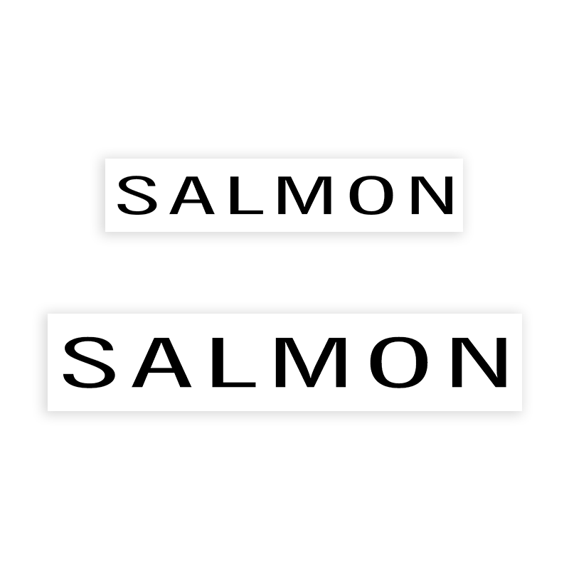 This SALMON stamp is easy to use w/ your choice of 2 sizes & 2 mount options, wood stamp or self-inking. Great for grocery stores, butchers & more!