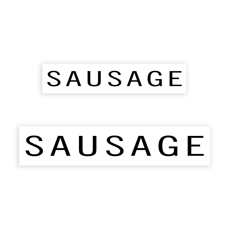 This SAUSAGE stamp is easy to use w/ your choice of 2 sizes & 2 mount options, wood stamp or self-inking. Great for grocery stores, butchers & more!