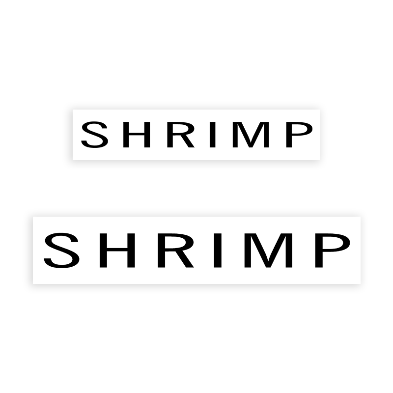 This SHRIMP stamp is easy to use w/ your choice of 2 sizes & 2 mount options, wood stamp or self-inking. Great for grocery stores, butchers & more!