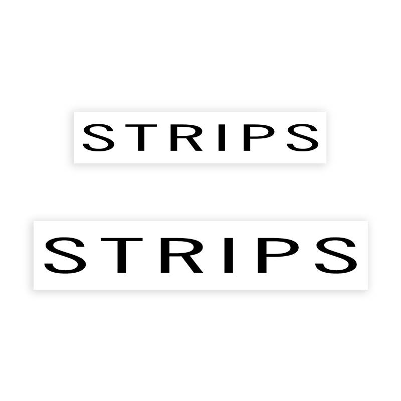 This STRIPS stamp is easy to use w/ your choice of 2 sizes & 2 mount options, wood stamp or self-inking. Great for grocery stores, butchers & more!