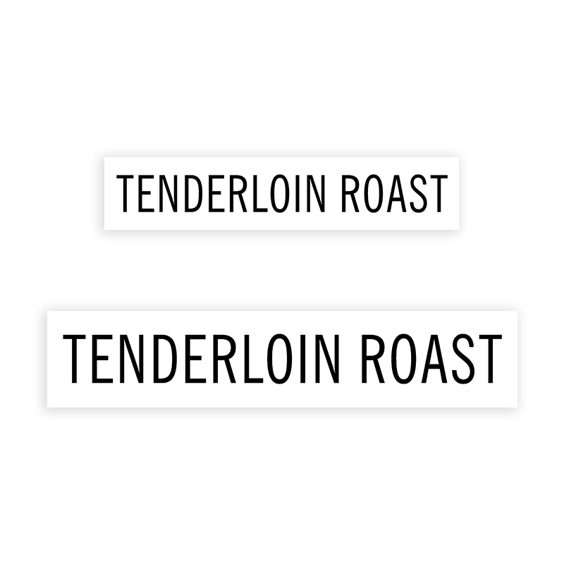 This TENDERLOIN ROAST stamp is easy to use w/ your choice of 2 sizes & 2 mount options, wood stamp or self-inking. Great for grocery stores, butchers & more!