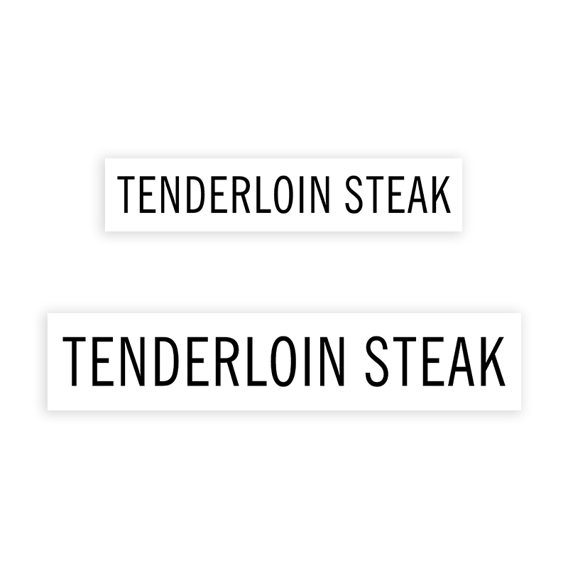 This TENDERLOIN STEAK stamp is easy to use w/ your choice of 2 sizes & 2 mount options, wood stamp or self-inking. Great for grocery stores, butchers & more!