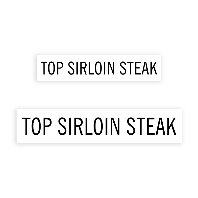 This TOP SIRLOIN STEAK stamp is easy to use w/ your choice of 2 sizes & 2 mount options, wood stamp or self-inking. Great for grocery stores, butchers & more!