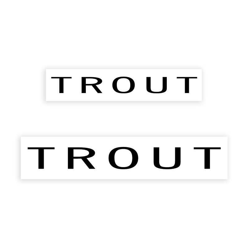 This TROUT stamp is easy to use w/ your choice of 2 sizes & 2 mount options, wood stamp or self-inking. Great for grocery stores, butchers & more!