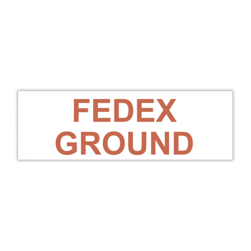 This FEDEX GROUND self-inking stock stamp can be made unique with your choice from 5 standard and 6 premium ink colors and 4 sizes. Orders over $100 ship free!