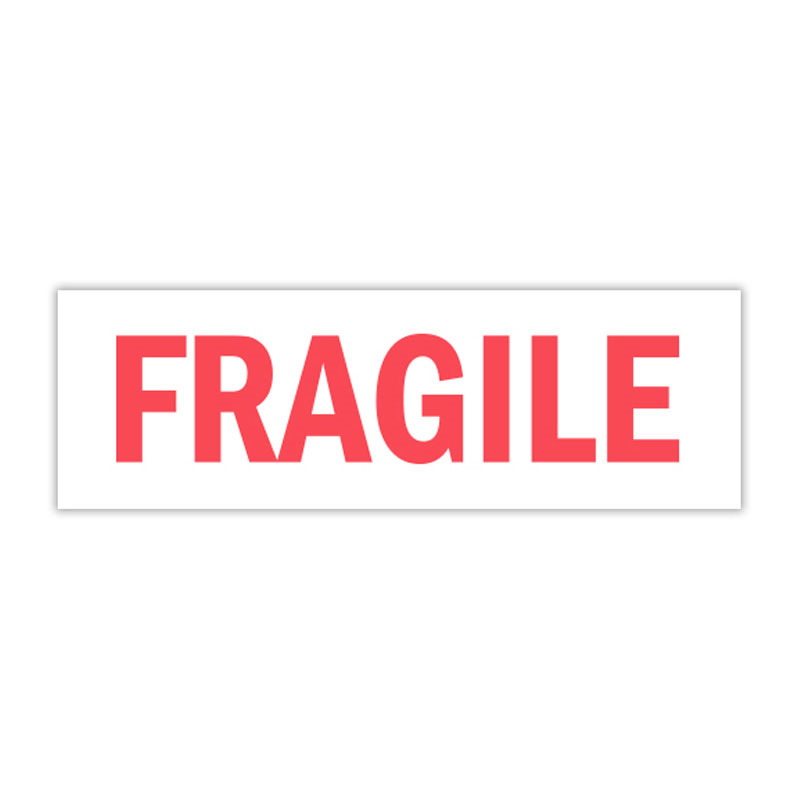 This self-inking stock message stamp reads FRAGILE & comes in 4 sizes & 11 ink colors, 6 of which are extra vibrant premium inks. Orders over $100 ship free!