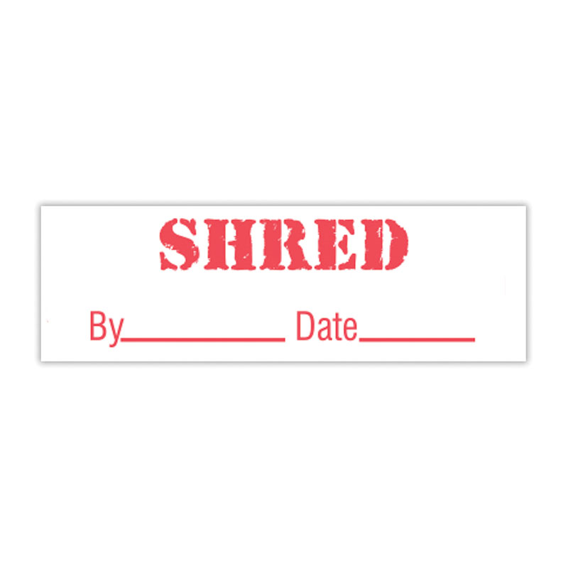 This SHRED with Date self-inking stock stamp comes in 4 mount sizes & 11 ink colors. Choose a premium ink color for more vibrancy. Orders over $100 ship free!