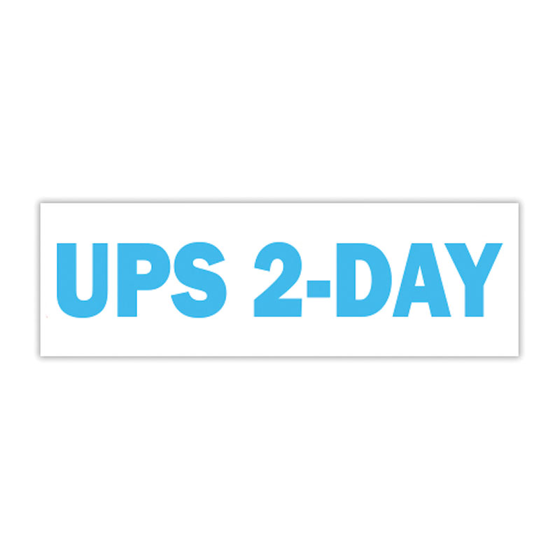 Order this UPS 2-DAY self-inking stock stamp and personalize with a choice of 11 standard & premium ink colors and one of 4 sizes. Orders over $100 ship free!