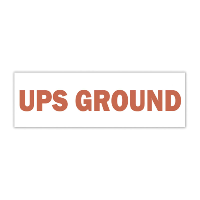 Add this UPS GROUND self-inking stock stamp to your repertoire in a choice of 4 stamp sizes & one of 11 standard & premium colors. Orders over $100 ship free!