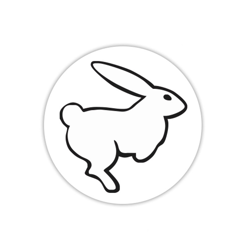 Rabbit self-inking rubber stamp available in your choice of 4 sizes and 11 ink colors. Refillable with Ideal ink. Fast & free shipping on orders $75 and over!