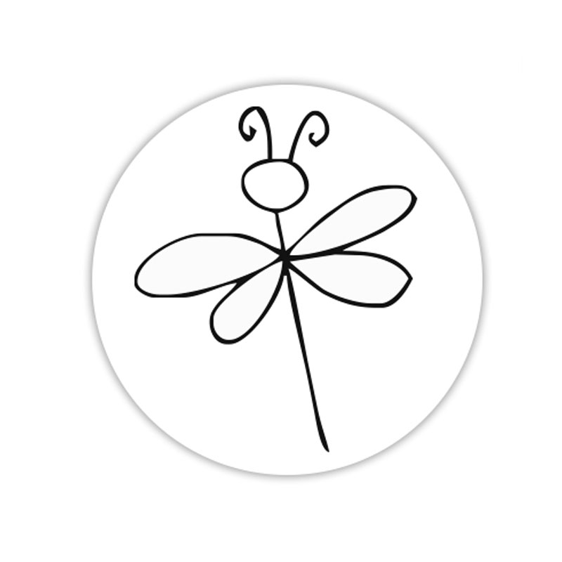 Dragonfly self-inking rubber stamp available in your choice of 4 sizes and 11 ink colors. Refillable with Ideal ink. Fast & free shipping on orders over $75!