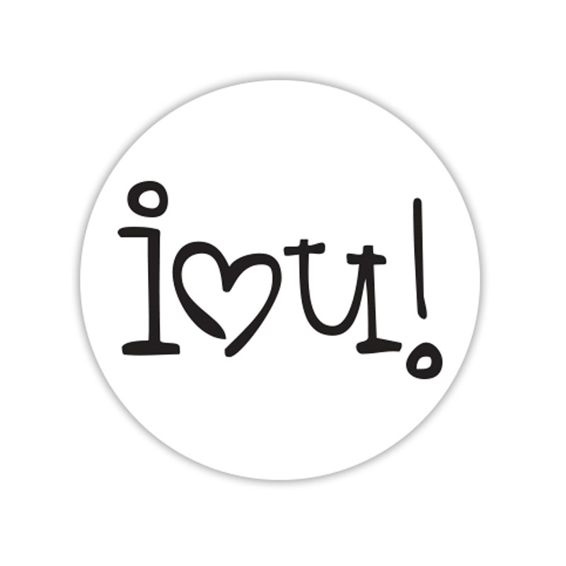 I Love You self-inking rubber stamp available in your choice of 4 sizes and 11 ink colors. Clear impressions. Re-ink with Ideal ink. Orders over $75 ship free.