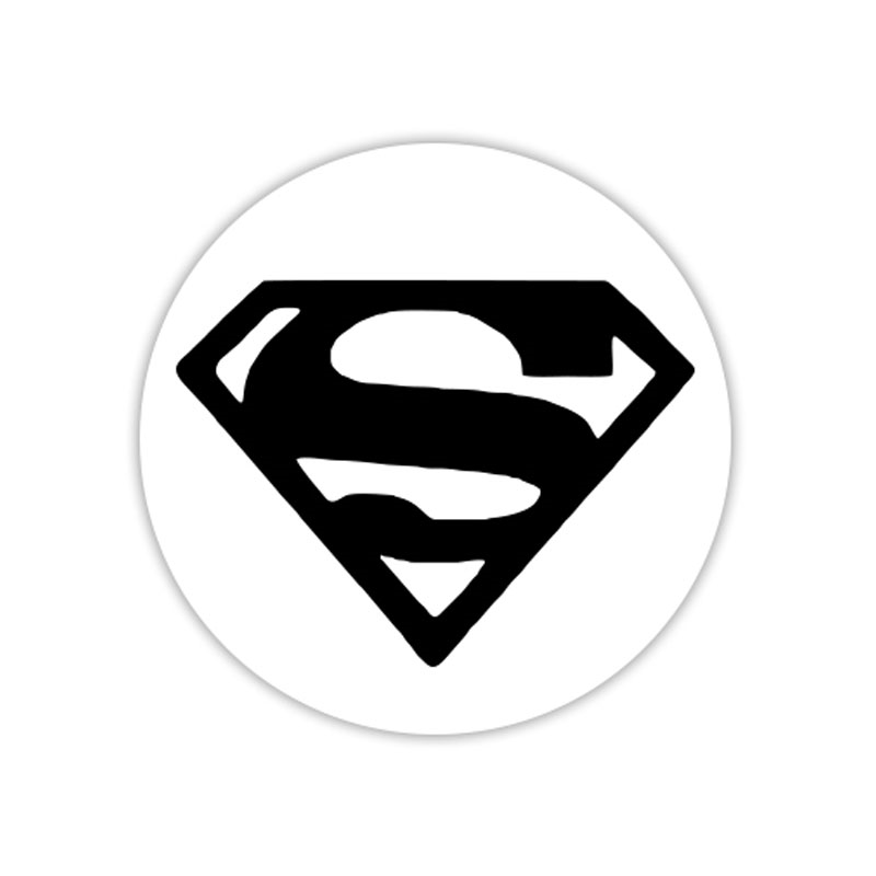 Solid Superman "S" Icon self-inking rubber stamp in your choice of 4 sizes and 11 ink colors. Clear impressions & re-inkable. Orders over $100 ship free!