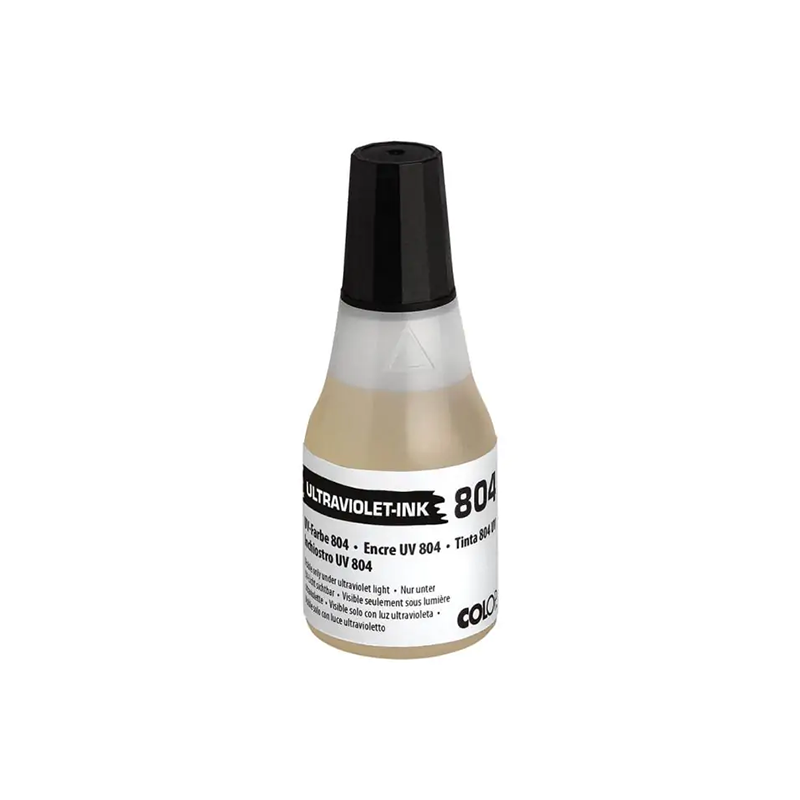 COLOP UV Invisible Ink Refills are great for stamping skin at events, amusements parks, casinos & more! Available in 25 mL bottle. Orders over $100 ship free!