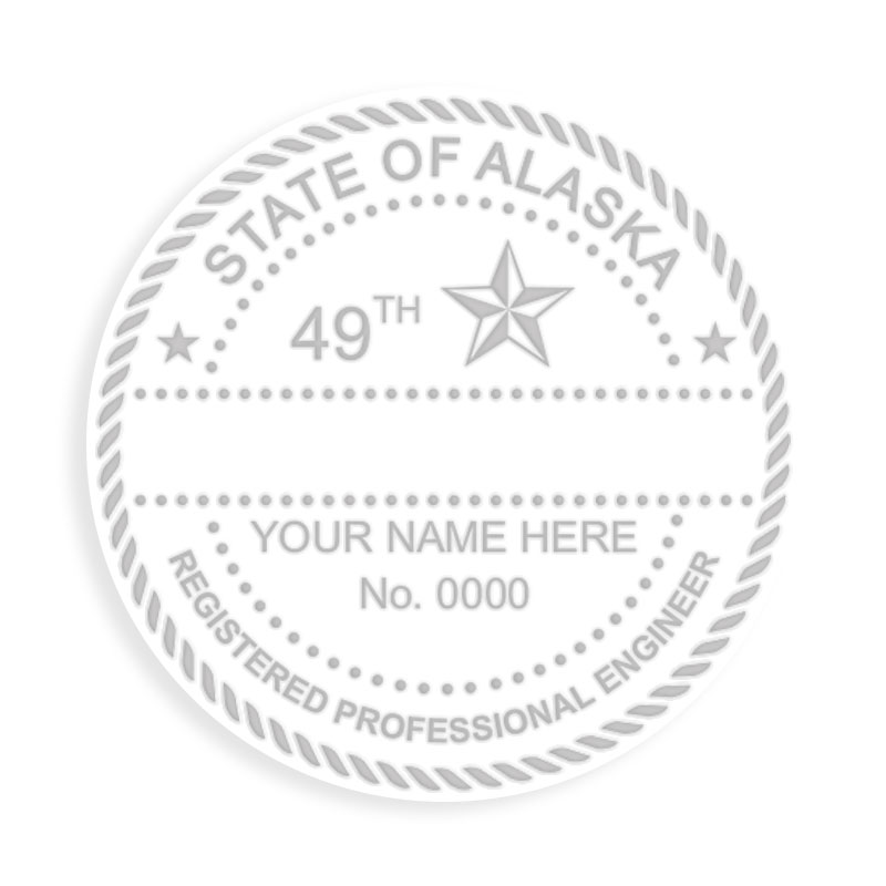 This professional engineer embosser for the state of Alaska adheres to state regulations and provides top quality impressions. Orders over $75 ship free!