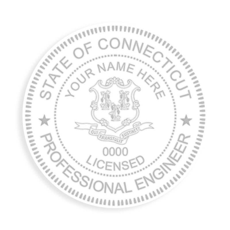 This professional engineer embosser for the state of Connecticut adheres to state regulations and provides top quality impressions. Orders over $100 ship free!