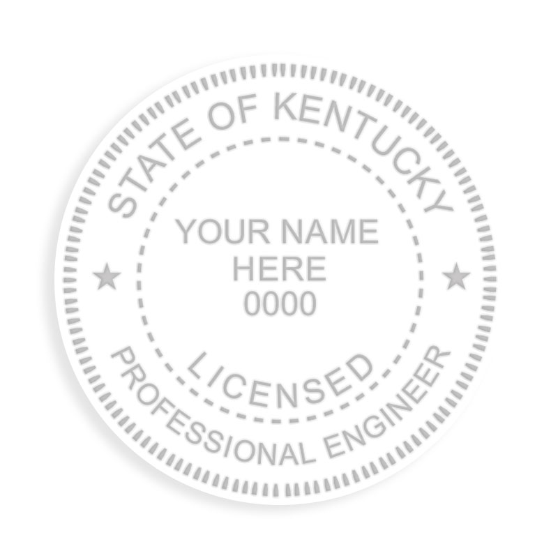 This professional engineer embosser for the state of Kentucky adheres to state regulations and provides top quality impressions. Orders over $75 ship free!