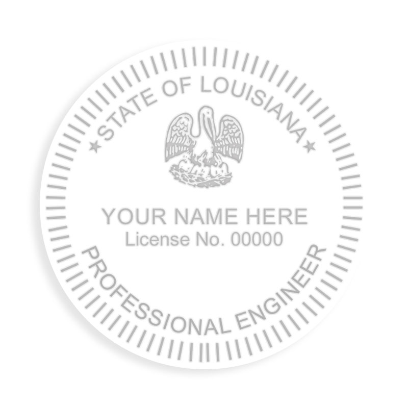 This professional engineer embosser for the state of Louisiana adheres to state regulations and provides top quality impressions. Orders over $100 ship free!