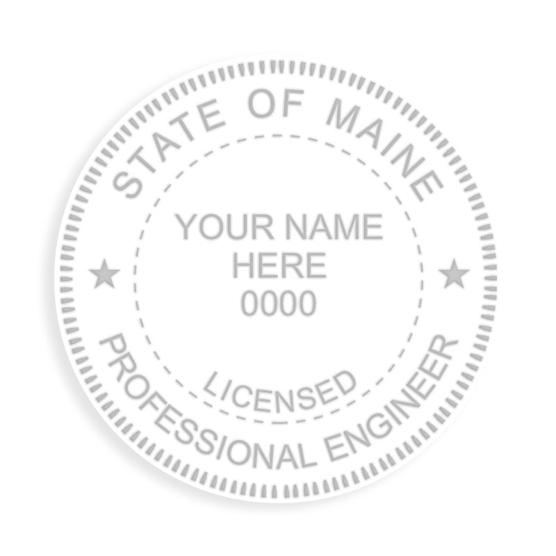 This professional engineer embosser for the state of Maine adheres to state regulations and provides top quality impressions. Orders over $75 ship free!