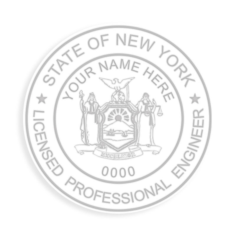 This professional engineer embosser for the state of New York adheres to state regulations and provides top quality impressions. Orders over $75 ship free!