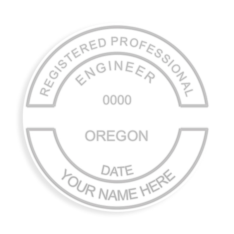 This professional engineer embosser for the state of Oregon adheres to state regulations and provides top quality impressions. Orders over $75 ship free!