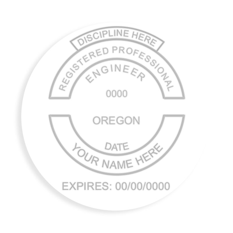 This professional engineer w/ discipline embosser for the state of Oregon adheres to state regulations and provides top quality impressions. Orders over $100 ship free!