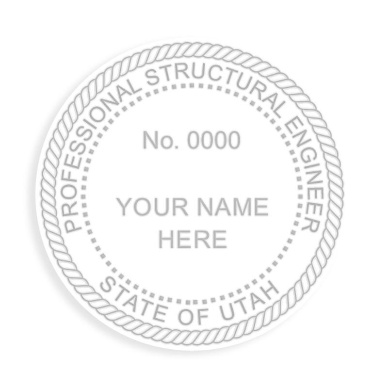 This professional structural engineer embosser for the state of Utah adheres to state regulations and provides top quality impressions. Free shipping over $100!