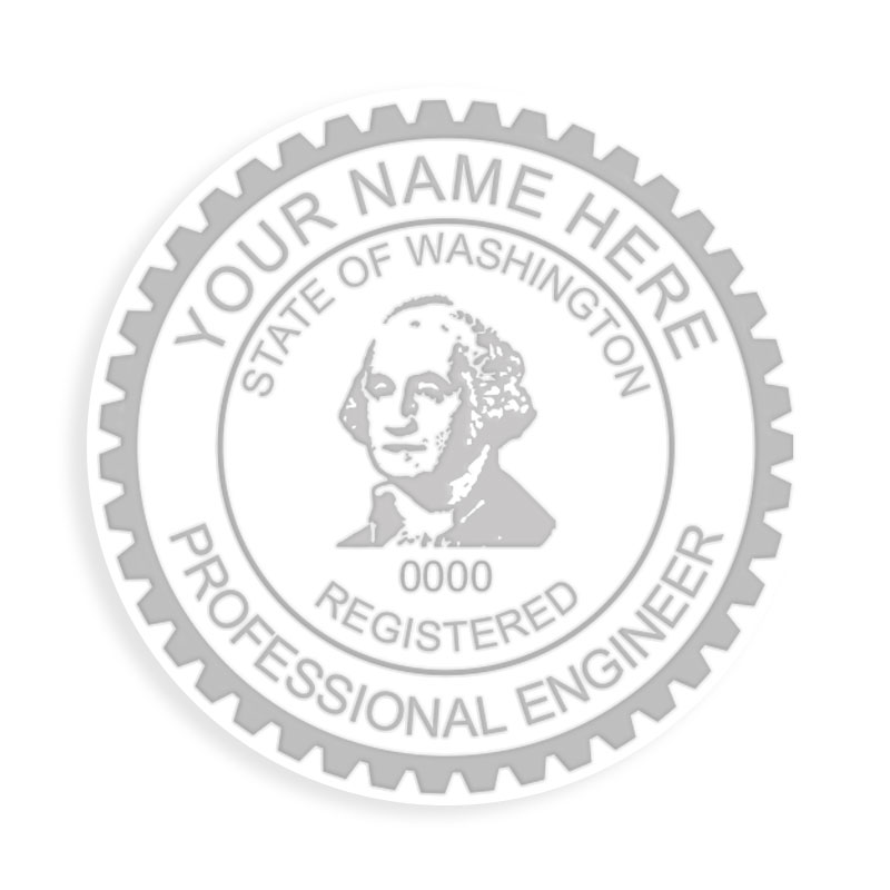 This professional engineer embosser for the state of Washington adheres to state regulations and provides top quality impressions. Orders over $75 ship free!