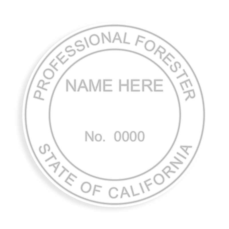 This professional forester embosser for the state of California adheres to state regulations and provides top quality impressions. Free shipping over $100!