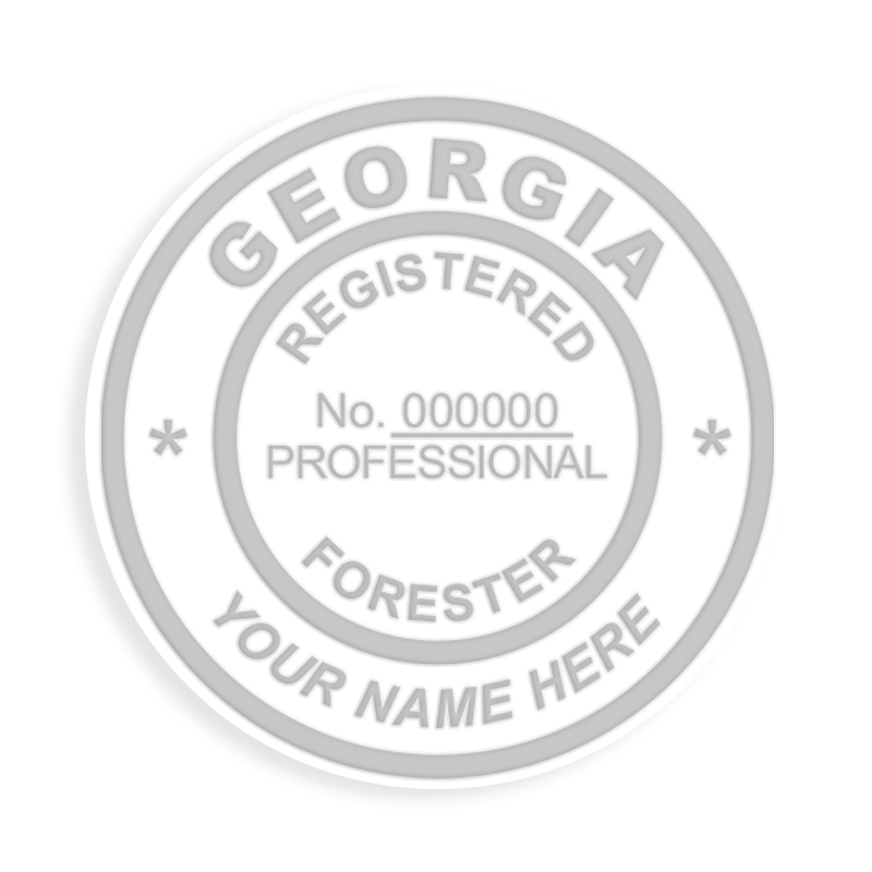 This professional forester embosser for the state of Georgia adheres to state regulations and provides top quality impressions. Free shipping over $100!