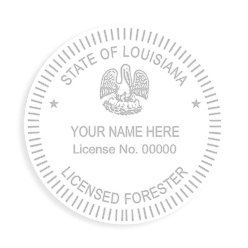 This professional forester embosser for the state of Louisiana adheres to state regulations and provides top quality impressions. Free shipping over $100!