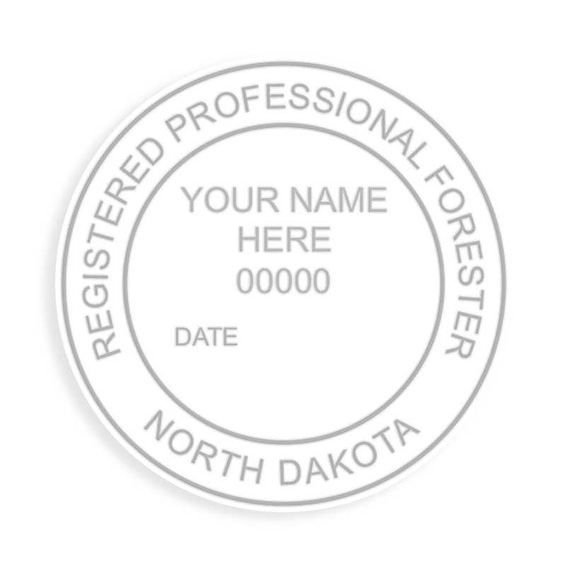 This professional forester embosser for the state of North Dakota adheres to state regulations and provides top quality impressions. Free shipping over $100!