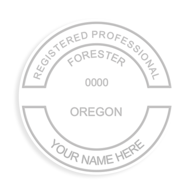 This professional forester embosser for the state of Oregon adheres to state regulations and provides top quality impressions. Free shipping over $100!