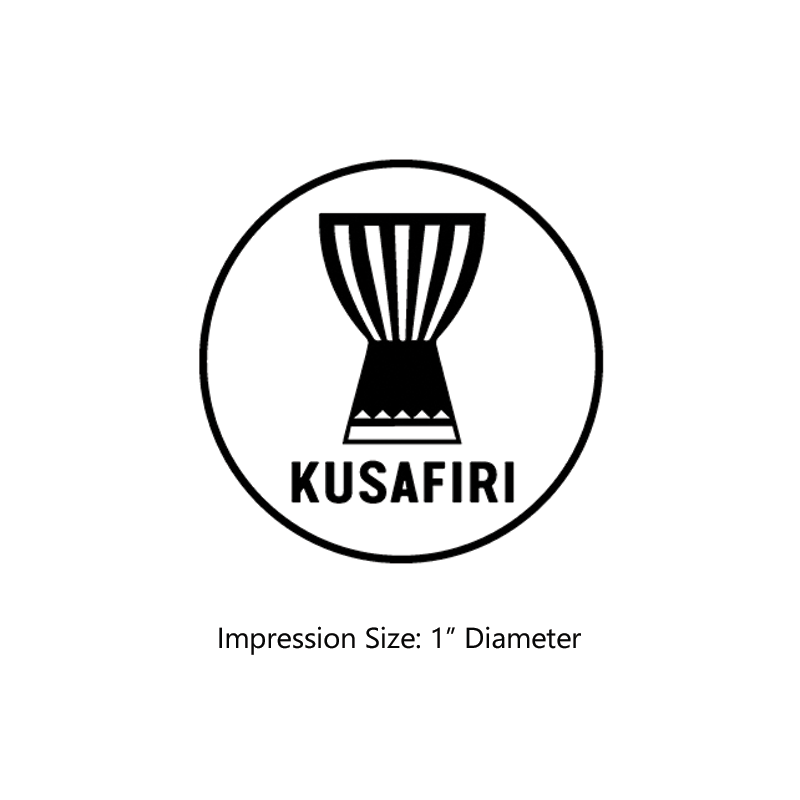 The 1" round Kusafiri Icon stamp is approved by the WAGGGS Marketing Dept. & World Centre Managers and requires a separate ink pad. Orders over $75 ship free!