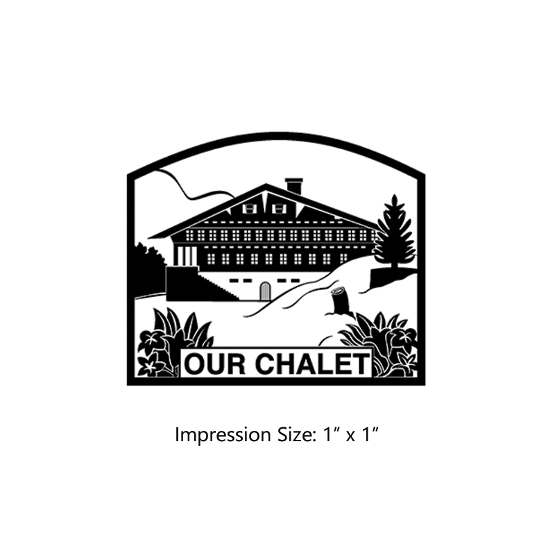 The 1" square Our Chalet Logo stamp is approved by the WAGGGS Marketing Dept. & World Centre Managers. Requires separate ink pad. Orders over $100 ship free!