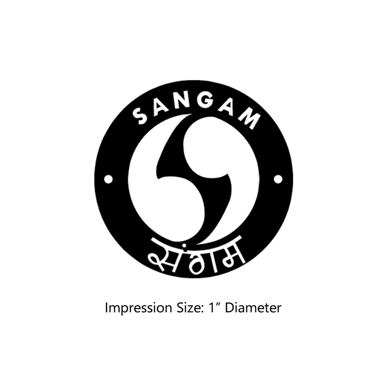 The 1" round Sangam Logo stamp is approved by the WAGGGS Marketing Department & World Centre Managers. Requires a separate ink pad. Orders over $75 ship free!