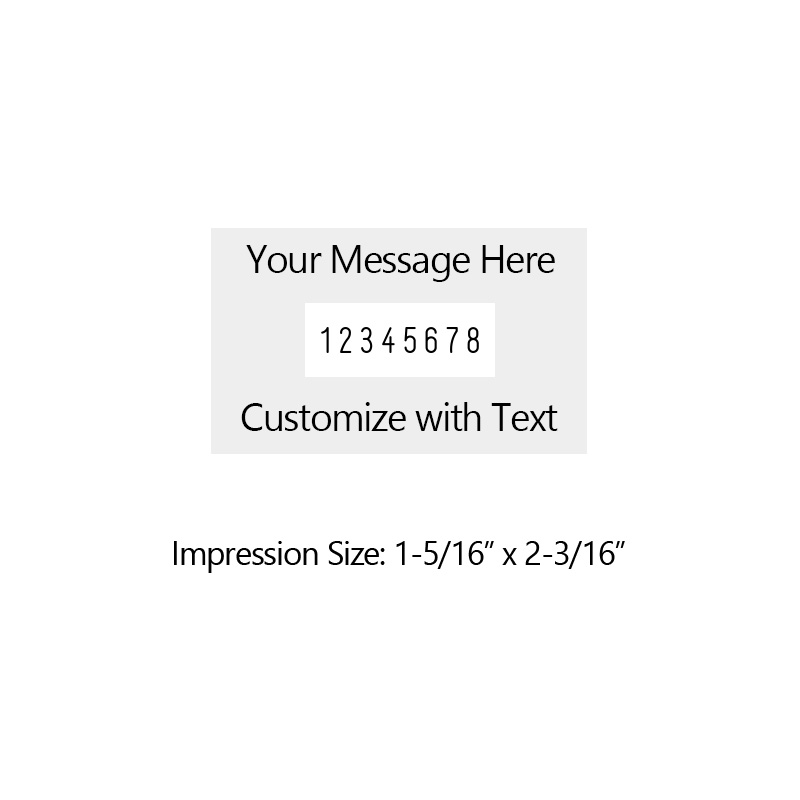 Heavy duty 5/32" height with 8 manual number bands available in 11 ink colors! Great for high volume stamping. Free shipping 0ver $75.