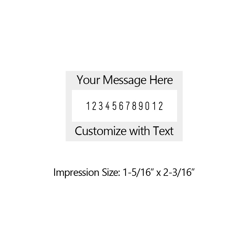 Heavy duty 5/32" height with 12 manual number bands available in 11 ink colors! Great for high volume stamping. Ships free over $75.