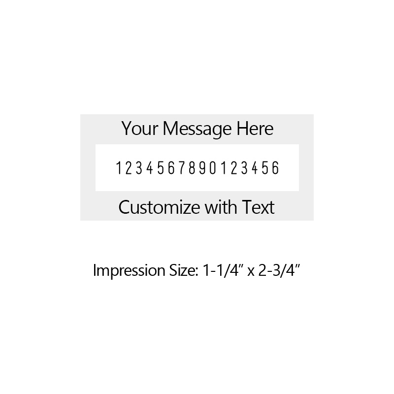 Heavy duty 5/32" height with 16 manual number bands available in 11 ink colors! Great for high volume stamping. Ships free over $100!