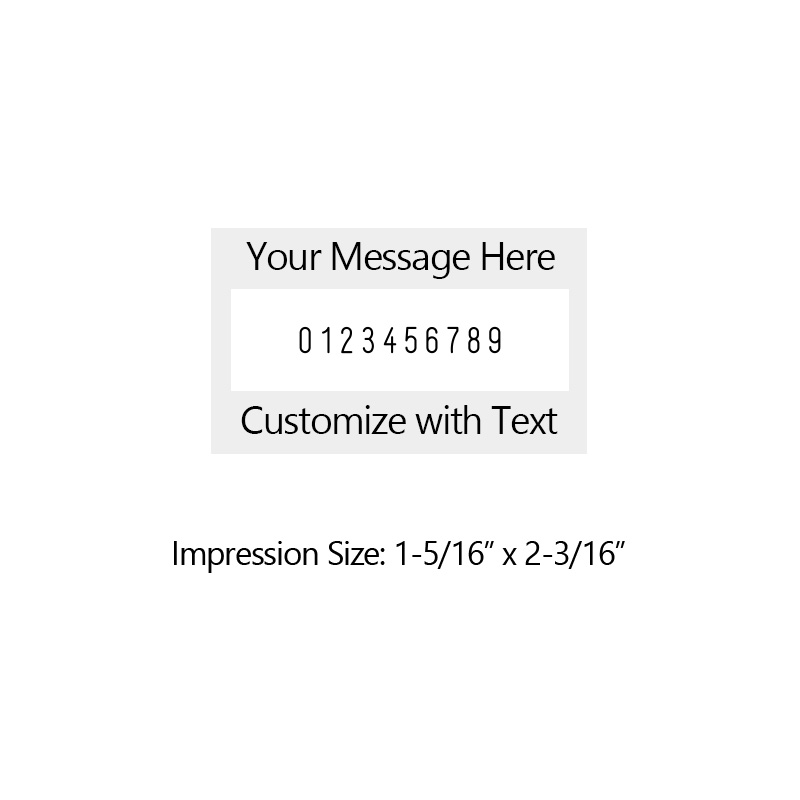 Heavy duty 5/32" height with 10 manual number bands available in 11 ink colors! Great for high volume stamping. Ships free over $75.