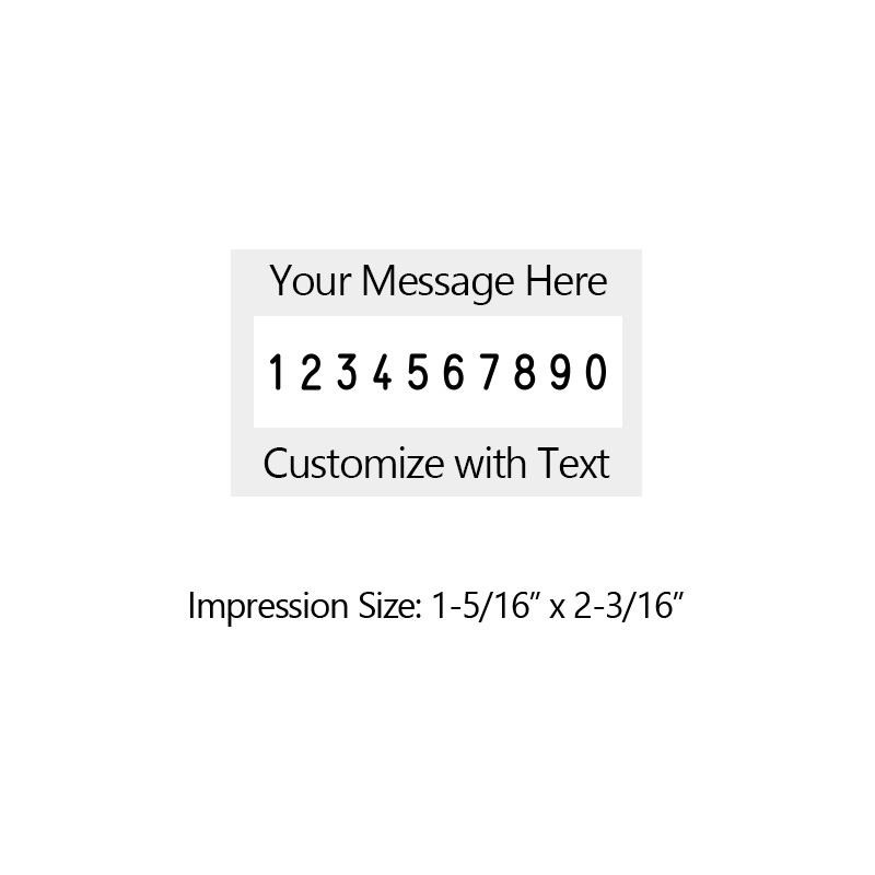 Heavy duty 3/16" height with 10 manual number bands available in 11 ink colors! Great for high volume stamping. Free shipping over $100!