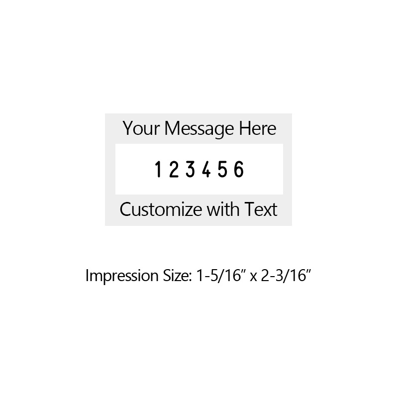 Heavy duty 3/16" height with 6 manual number bands available in 11 ink colors! Great for high volume stamping. Free shipping over $75.