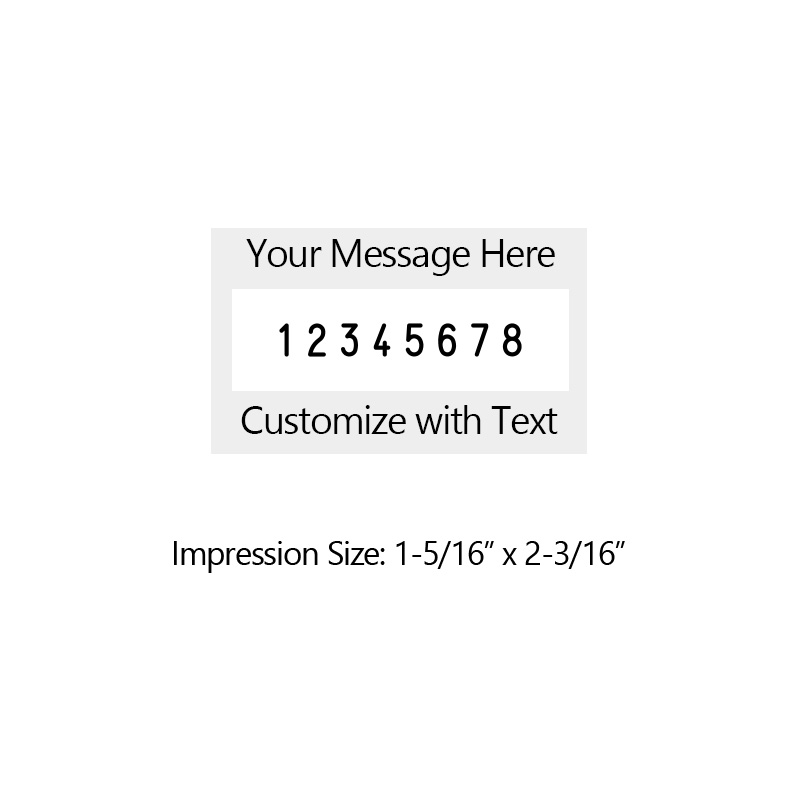 Heavy duty 3/16" height with 8 manual number bands available in 11 ink colors! Great for high volume stamping. Free shipping over $75.