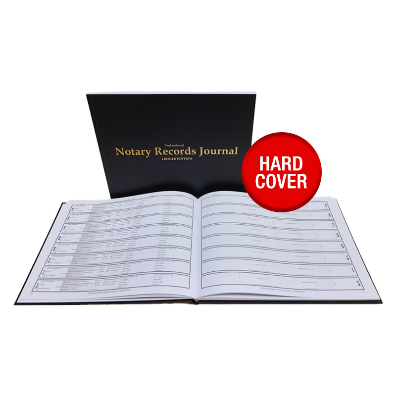 This hard cover Notary Journal Ledger (CA Edition) holds 504 entries and adheres to all 50 states regulations. Fast and free shipping on orders $75 and over!