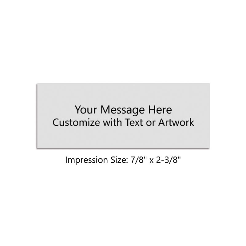 Customize this 7/8" x 2-3/8" top quality laundry stamp w/ up to 5 lines of text in your choice of 5 ink colors! Great for fabrics. Orders over $100 ship free!