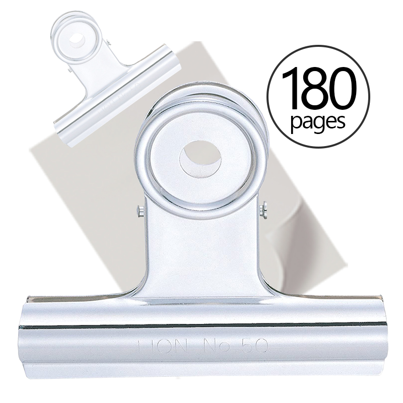 This 100mm (3.9") Extra Large Grip Clip holds 180 pages and makes for a great organizational tool for your home/office workspace. Orders over $75 ship free!