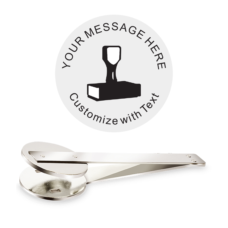 This Shiny Long Reach Embosser Insert has an impression size of 2" & features 5 lines of customizable text/custom artwork. Free shipping on orders $75 and over!