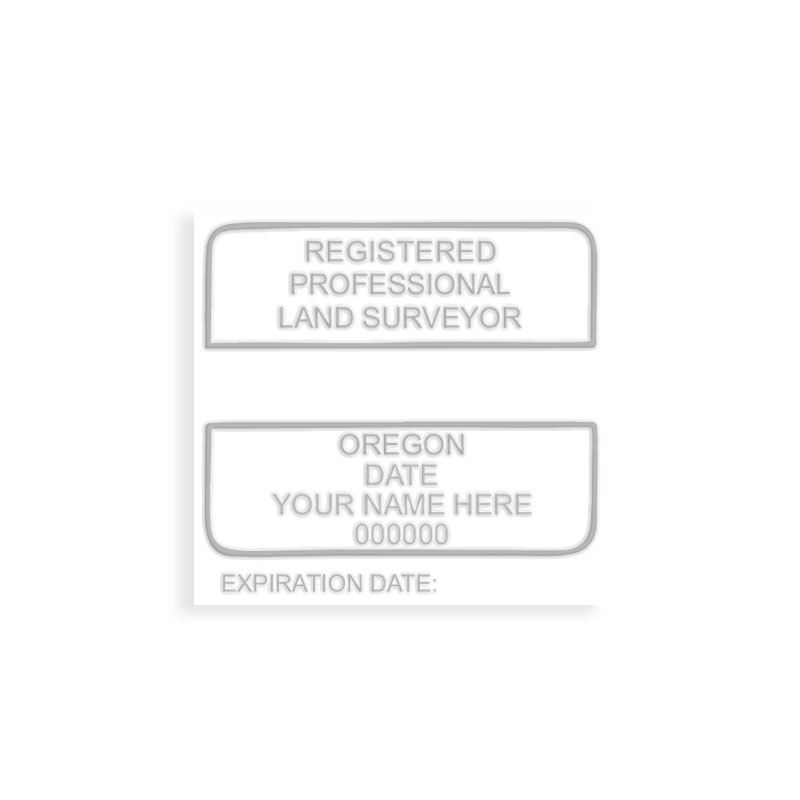 This professional land surveyor embosser for the state of Oregon adheres to state regulations and provides top quality impressions.